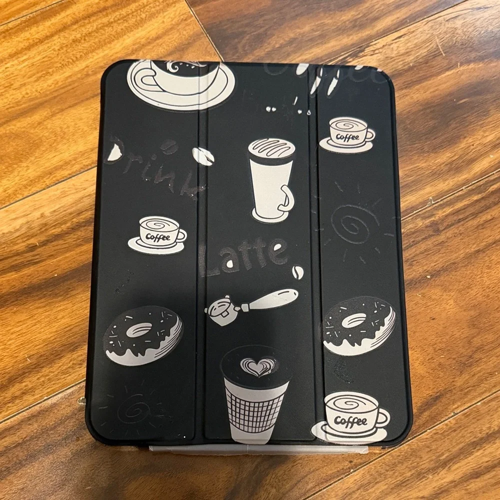iPad 9th generation Black Coffee-Themed Tablet Case